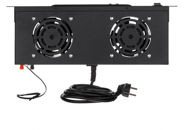 Вентиляторный блок 1U, 2 вентилятора, термостат внешний (WT-2381A) Вентиляторный блок 1U, 2 вентилятора, термостат внешний (WT-2381A)