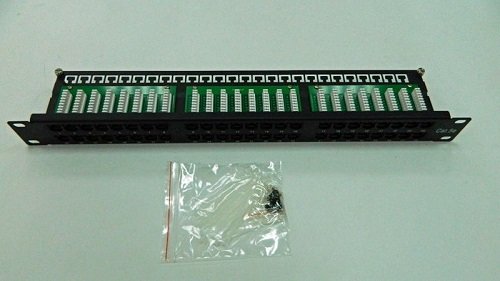 Патч-панель компактная UTP 19" 48 портов RJ45 cat.5е, 1U, Krone Type
