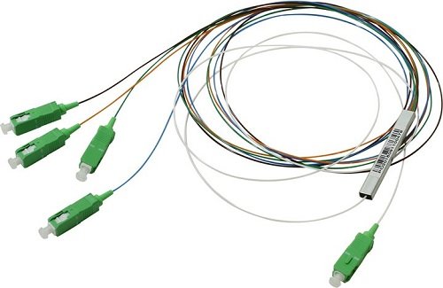 Разветвитель оптический планарный (сплиттер) 1х4 SC/APC 1260/1650, 0,9 мм Разветвитель оптический планарный (сплиттер) 1х4 SC/APC 1260/1650, 0,9 мм