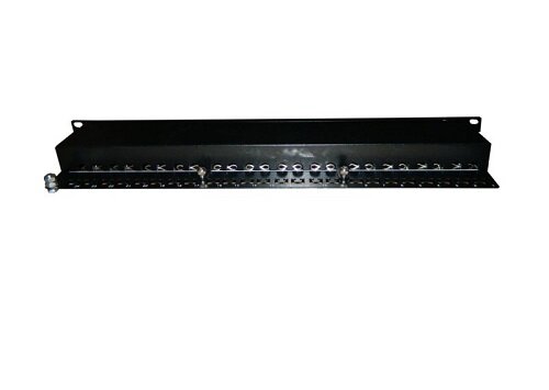 Патч-панель FTP 19" 24 порта RJ45 cat.5е, 1U, Dual Type