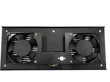 Вентиляторный модуль потолочный 2 вентилятора с термодатчиком  Вентиляторный модуль потолочный 2 вентилятора с термодатчиком