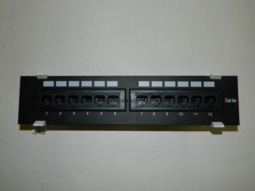Патч-панель настенная MINI, UTP, 10", 12 портов RJ45, cat.5е, 1U, Dual Type