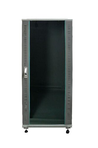 Шкаф напольный 19" серый 32U, стеклянная дверь, ширина 600 мм, глубина 800 мм Шкаф напольный 19" серый 32U, стеклянная дверь, ширина 600 мм, глубина 800 мм