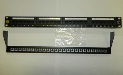 Патч-панель UTP 19" 24 порта RJ45 cat.6, 1U, Dual Type, с органайзером