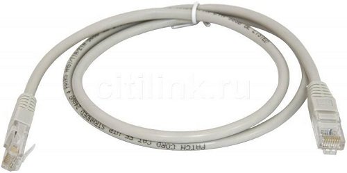Патч-корд RJ45-RJ45, UTP4, cat.5е, 1.5м, литой коннектор Патч-корд RJ45-RJ45, UTP4, cat.5е, 1.5м, литой коннектор