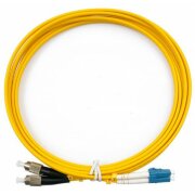Шнур оптический соединительный (патч-корд) дуплексный 2FC/UPC-2LC/UPC SM  9/125 3.0 мм  1 м LSZH