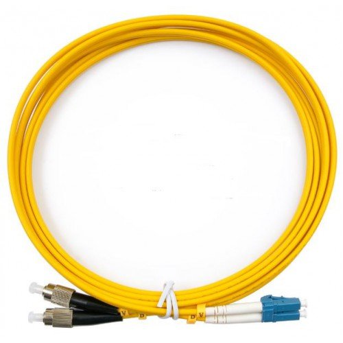 Шнур оптический соединительный (патч-корд) дуплексный 2FC/UPC-2LC/UPC SM  9/125 3.0 мм  3 м LSZH