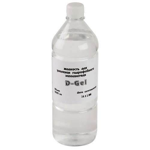 Жидкость для снятия гидрофобного заполнителя D'Gel, 1 литр Жидкость для снятия гидрофобного заполнителя D'Gel, 1 литр