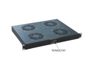 Вентиляторный блок с термостатом на 4 вентилятора 1U Вентиляторный блок с термостатом на 4 вентилятора 1U