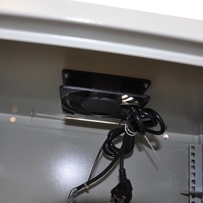 Шкаф настенный 19" серый 6U, стеклянная дверь, ширина 600 мм, глубина 450 мм