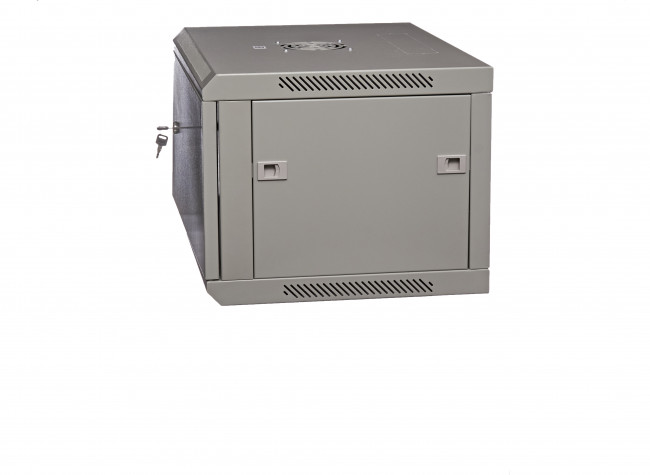 Шкаф настенный 19" серый 6U, металлическая дверь, ширина 600 мм, глубина 450 мм Шкаф настенный 19" серый 6U, металлическая дверь, ширина 600 мм, глубина 450 мм