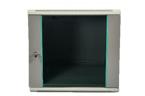 Шкаф настенный 19" серый 9U, стеклянная дверь, ширина 600 мм, глубина 450 мм Шкаф настенный 19" серый 9U, стеклянная дверь, ширина 600 мм, глубина 450 мм