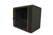 Шкаф настенный 19" чёрный 9U, стеклянная дверь, ширина 600 мм, глубина 500 мм Шкаф настенный 19" чёрный 9U, стеклянная дверь, ширина 600 мм, глубина 500 мм