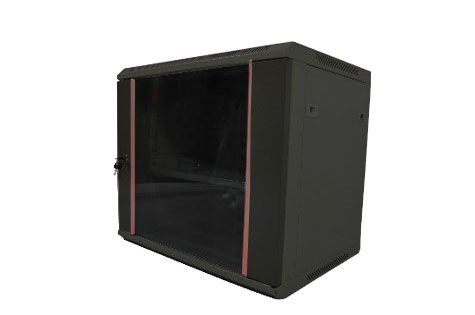 Шкаф настенный 19" чёрный 9U, стеклянная дверь, ширина 600 мм, глубина 540 мм Шкаф настенный 19" чёрный 9U, стеклянная дверь, ширина 600 мм, глубина 540 мм