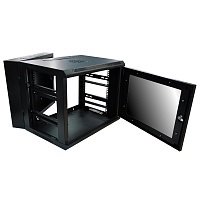 Шкаф настенный 19" чёрный 9U, стеклянная дверь, ширина 600 мм, глубина 540 мм Шкаф настенный 19" чёрный 9U, стеклянная дверь, ширина 600 мм, глубина 540 мм