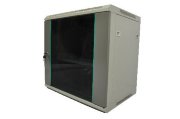 Шкаф настенный 19" серый 12U, стеклянная дверь, ширина 600 мм, глубина 450 мм Шкаф настенный 19" серый 12U, стеклянная дверь, ширина 600 мм, глубина 450 мм