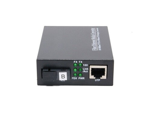 Медиаконвертер оптический WDM 10/100 Мбит/с, 20 км, 1550 нм, SC Медиаконвертер оптический WDM 10/100 Мбит/с, 20 км, 1550 нм, SC