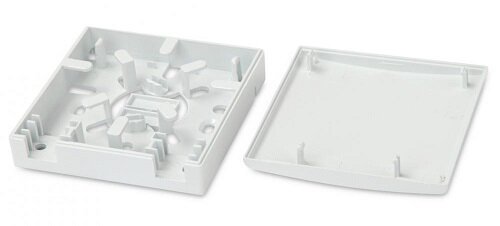 Оптическая абонентская коробка (белый пластик, два порта SC)