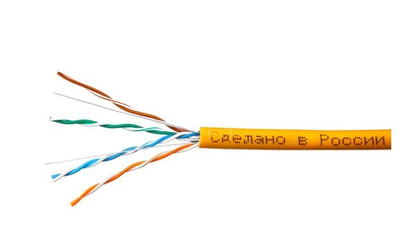 Кабель внутренний LSZH нг(А) UTP 4 пары 0,51 мм SkyNet Premium оранжевый 305 м Кабель внутренний LSZH нг(А) UTP 4 пары 0,51 мм SkyNet Premium оранжевый 305 м