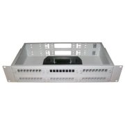 Кросс распределительный стоечный 19" , 32/48 порта SC/2LC, 2U (без адаптеров, пигтейлов, КДЗС)