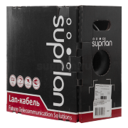 Кабель внутренний UTP 4 пары 0,48 мм SUPRLAN Standart серый 305 м