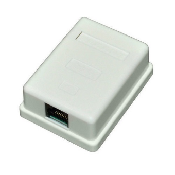 Розетка компьютерная 1-порт RJ-45(8P8C), категория 5е, внешняя REXANT