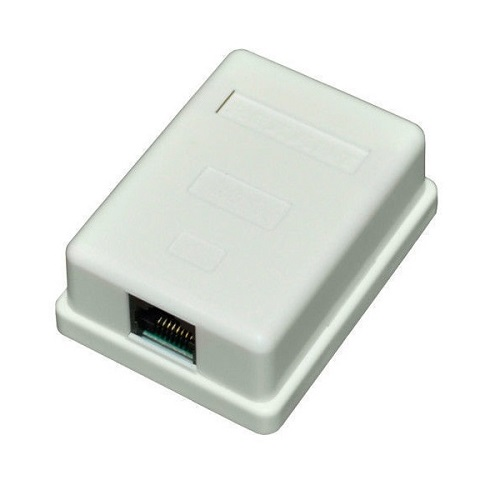 Розетка компьютерная 1-порт RJ-45(8P8C), категория 5е, внешняя REXANT