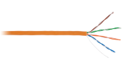 Кабель UTP 4PR 24AWG CAT5e 305м, LSZH нг(В)-HF оранжевый NETLAN Кабель UTP 4PR 24AWG CAT5e 305м, LSZH нг(В)-HF оранжевый NETLAN